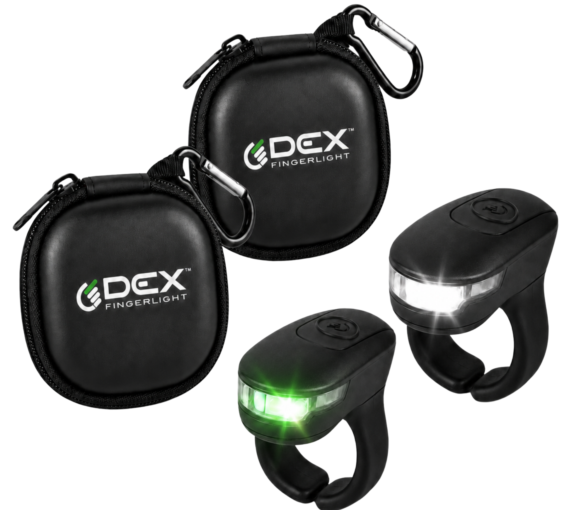 DEX FingerLight 2-Pack: two lights and two carrying cases