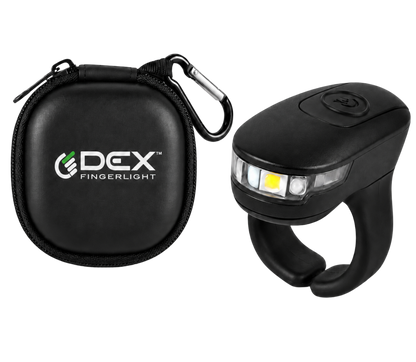 DEX FingerLight single pack: one light with its carrying case