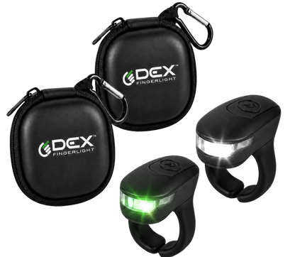 DEX FingerLight 2-Pack: two lights and two carrying cases