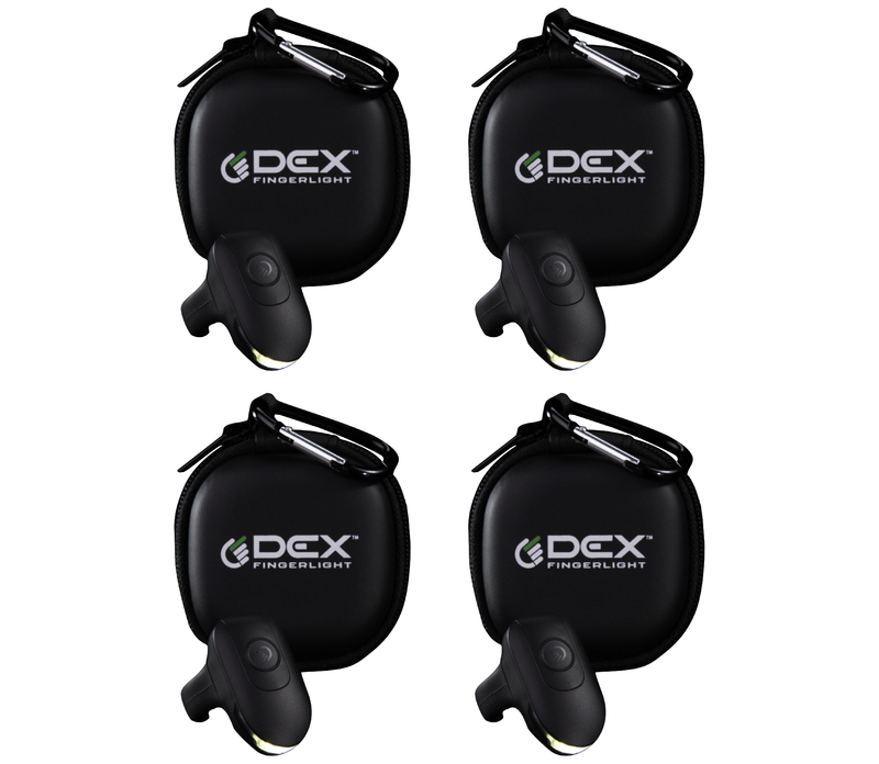 DEX FingerLight 4-Pack with four protective cases